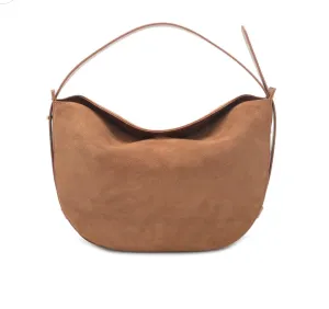 Sofia Tan Suede Tote BC Bag Winter Outfit Smart Accent