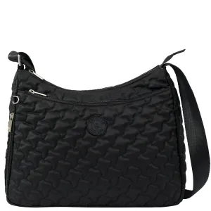 Compact Appearance Refined Office Wanderlust Quilted Fabric Hobo - 16011