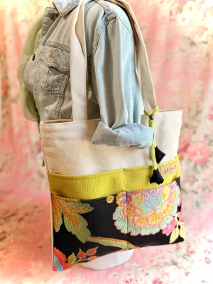Travel Schedule Outdoor Activity Wild Garden Tutto, Jacquard Tote: Elegant & Versatile