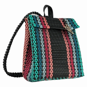 Maria Victoria | Blaze BK | Upcycled, Handwoven, Backpack Heavy Duty