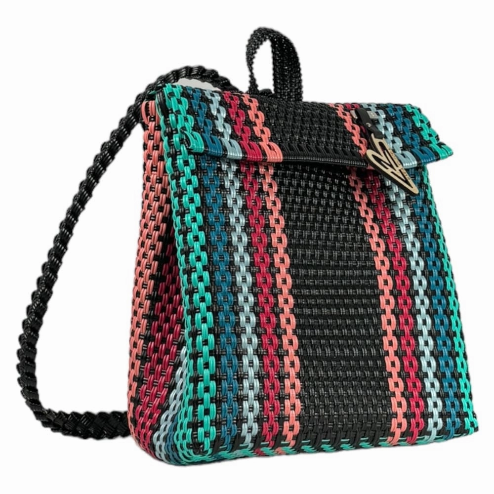 Maria Victoria | Blaze BK | Upcycled, Handwoven, Backpack Heavy Duty