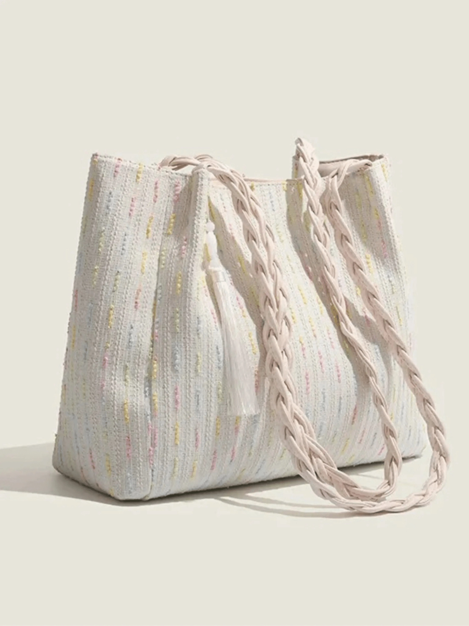 Classic Feature Sporty Look Soleil | Woven Straw Tote Bag ?C Light & Breezy