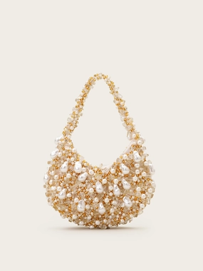 Crystal Embellished Purse Romantic Clutch Soleil Pluvieux Bag