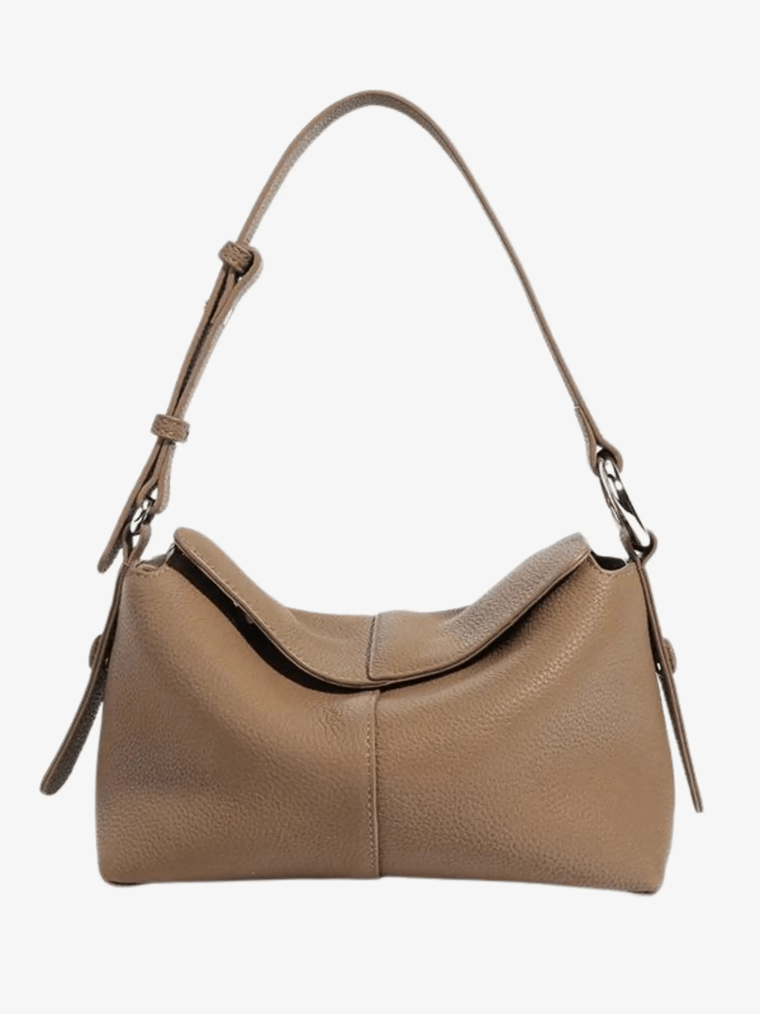 Smart Organizer Weekend Getaway Sophie | Luxe Taupe Leather Shoulder Bag ?C Effortless & Chic