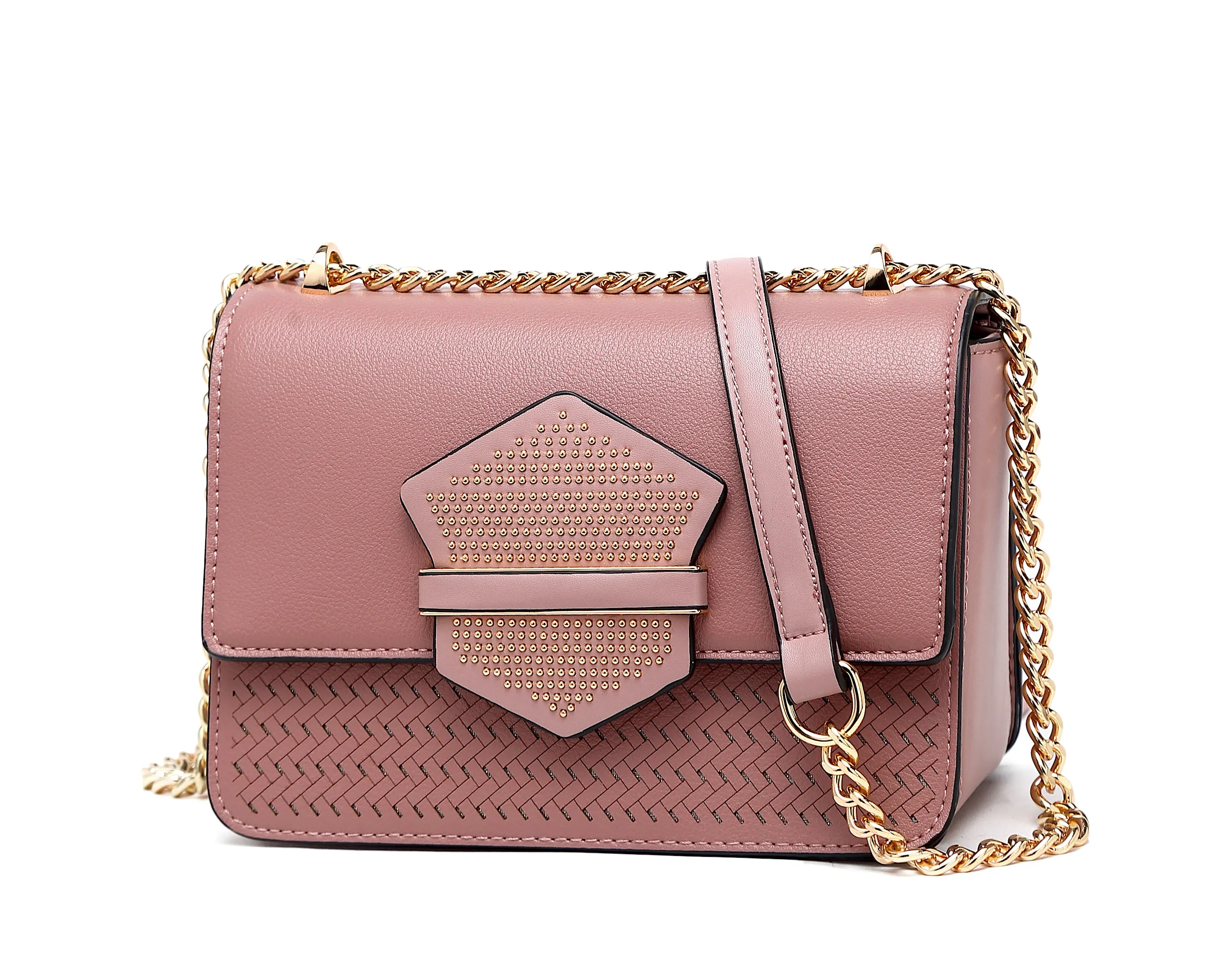Brangio Blush Geometric Crossbody Bag Timeless Vision Cocktail Event