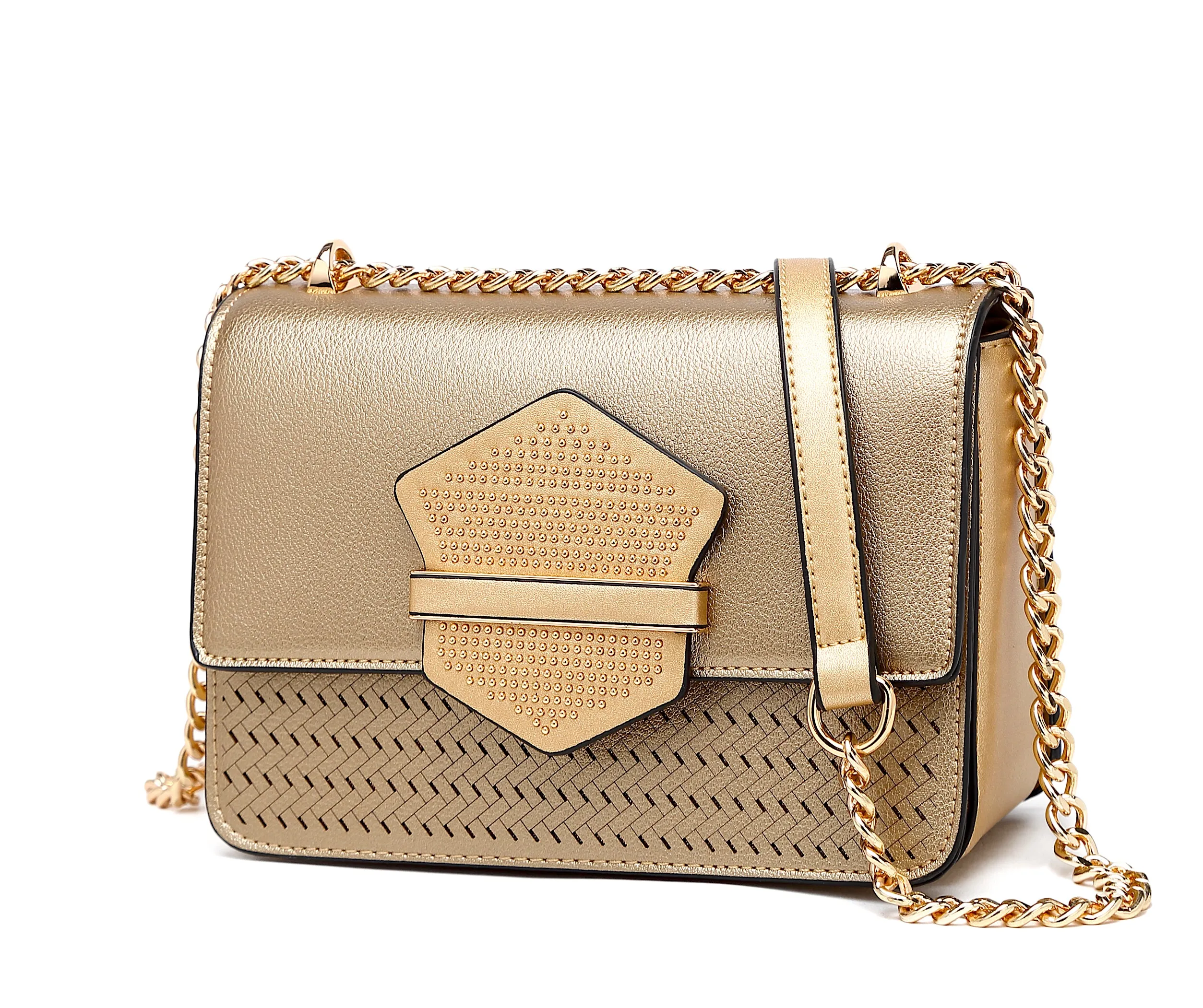 Brangio Blush Geometric Crossbody Bag Classic Construction