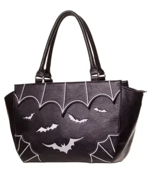 Elegant Construction Batty Web Tote Handbag
