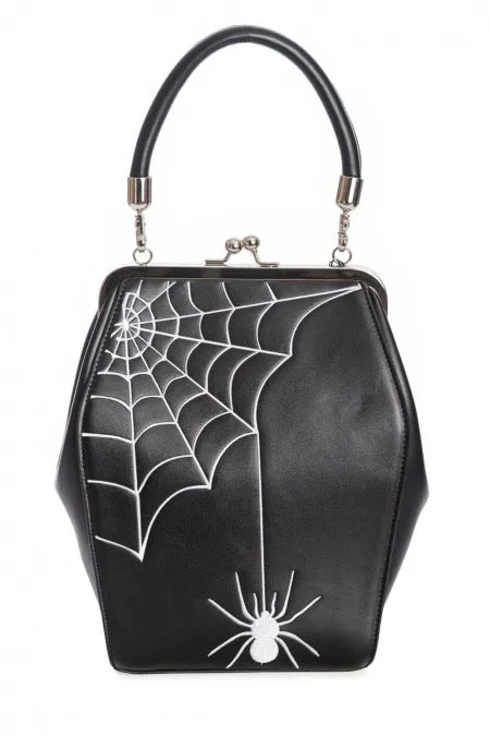 Spider Kellie Coffin Handbag in Black Urban Utility