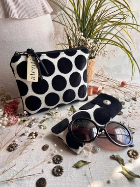 Spot on Night Accessories Pouch and Matching Eyeglass Case Gift Set Weekend Function Comfy Feel