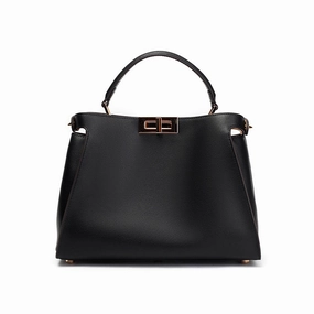 Celeste | Black Structured Leather Tote ?C Timeless & Chic Refined Travel