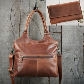 Strong Stitching Brown Leather Compact Strength Compact Proportion