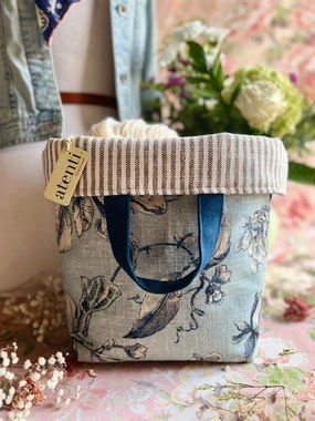 Ink Hope Basket, Handmade USA Project Bag Casual Daily