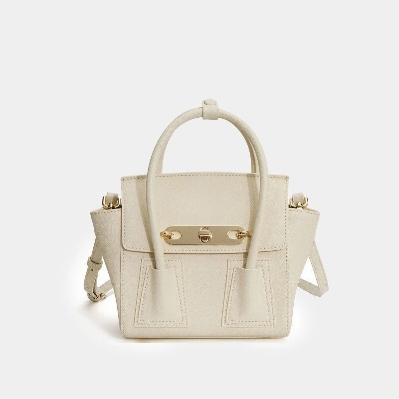 Functional Essential Classic Beauty Women??s Wing-Shaped Leather Crossbody Bag ?C Gold Hardware