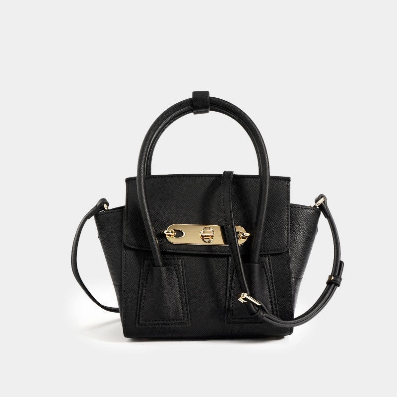 Women??s Wing-Shaped Leather Crossbody Bag ?C Gold Hardware Durable Performance Fashion Accessory