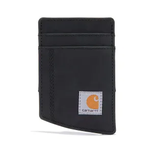Timeless Sophistication Carhartt Saddle Leather Front Pocket Wallet WW0241 In Black