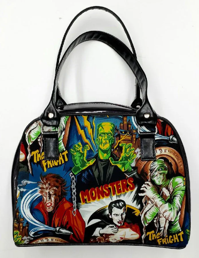 Interior Lining Fashion Statement Horror Movie Frankenstein Monster Handbag