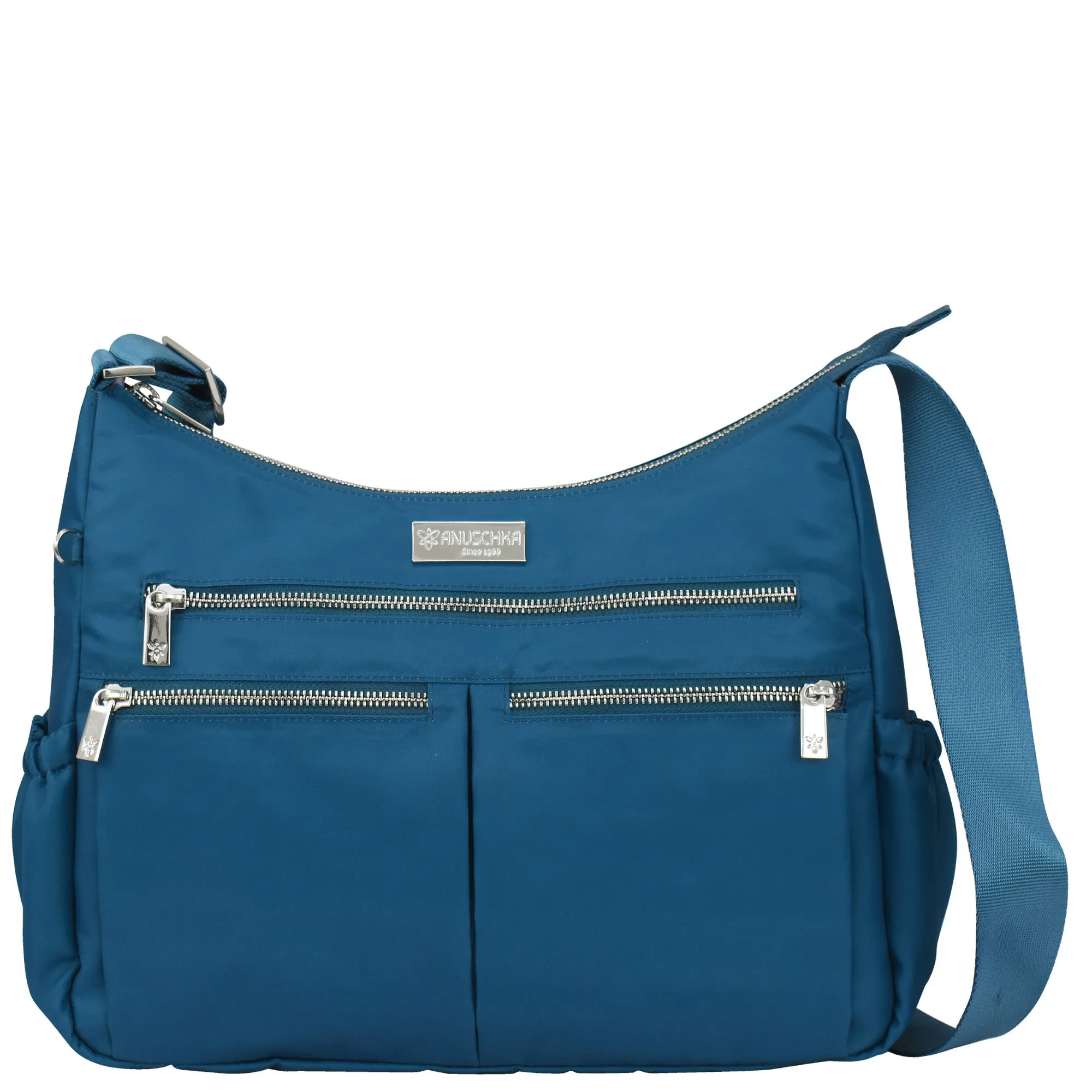 City Style Wanderlust Luxe Fabric Crossbody Hobo - 12030