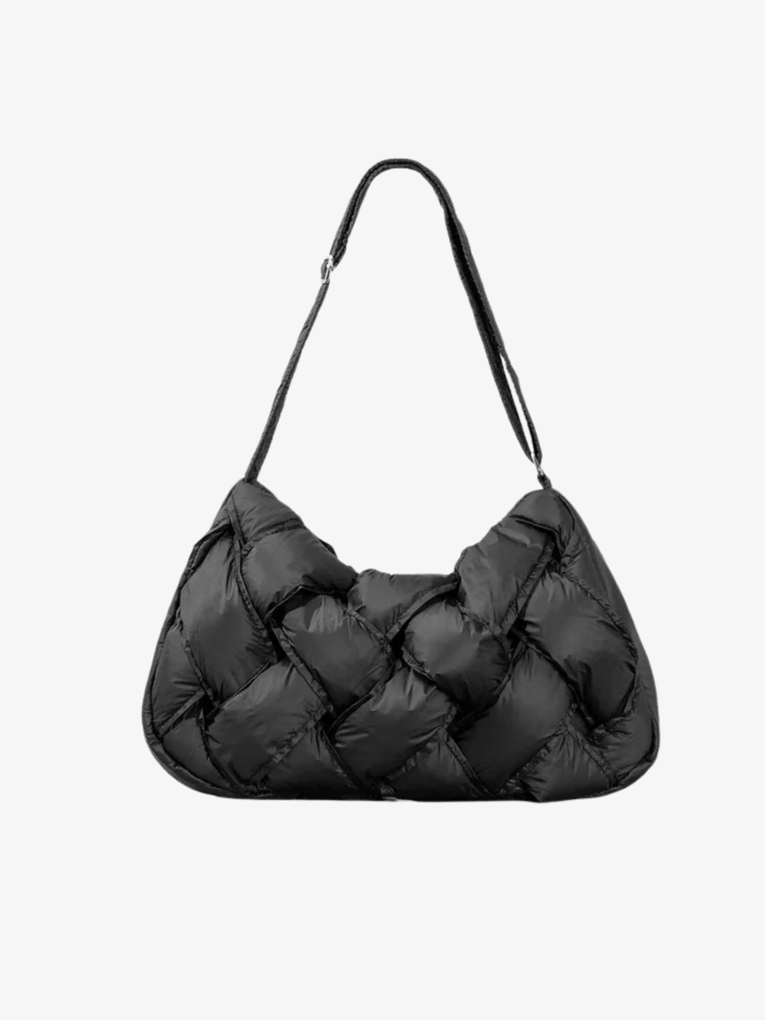 Compact Shopper Olivia |  Quilted Shoulder Bag ?C Modern & Minimalist Woven Design