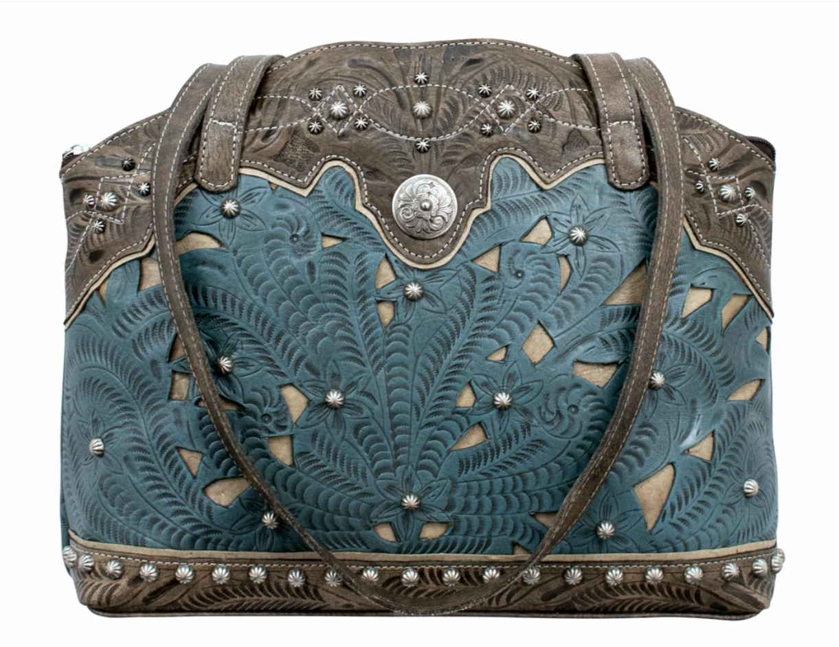 Comfort Companion Functional Functionality American West Handbag Annie's Secret Collection: Concealed Carry Leather Half Moon Tote