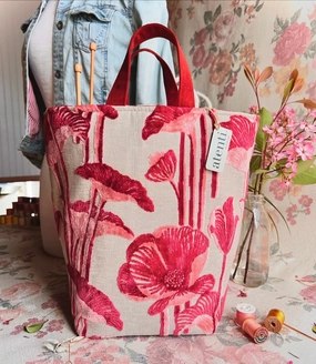 Modern Design Minimal Carry Lalique Hope Basket-?CHandmade USA Floral Knitting & Crochet Tote