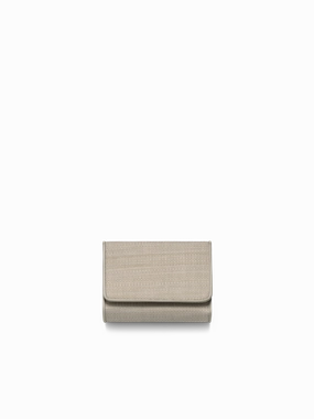 Durable Beauty Tri-Fold Wallet in Horsehair Fabric