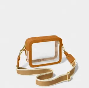 Artisan Touch High-end leather purse Selia Stadium Tan Crossbody by Katie Loxton Handbags