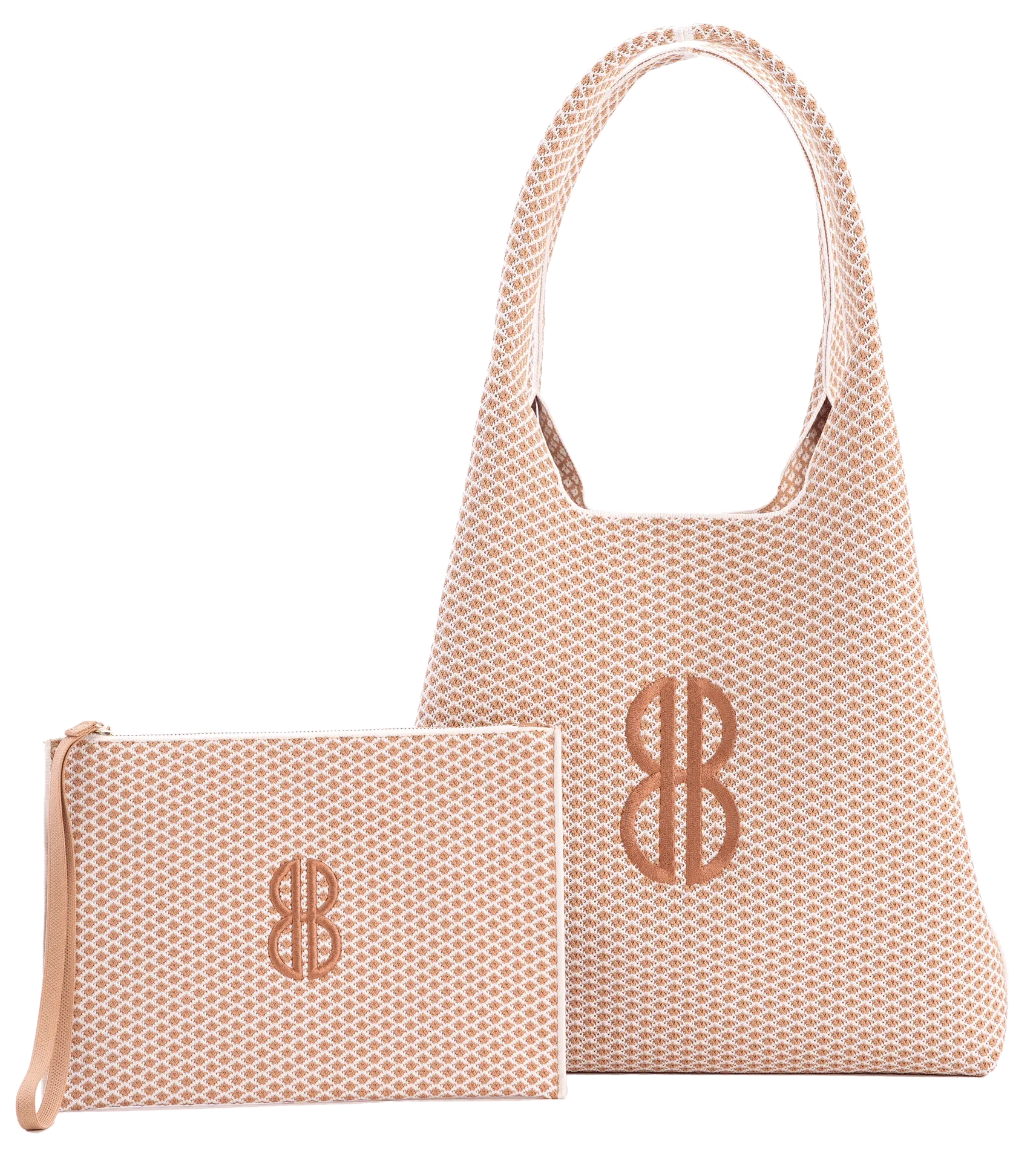 Sutton City Tote - Buckthorn Diamond Monogram / Detachable Metal Chain - Large Weekend Essentials