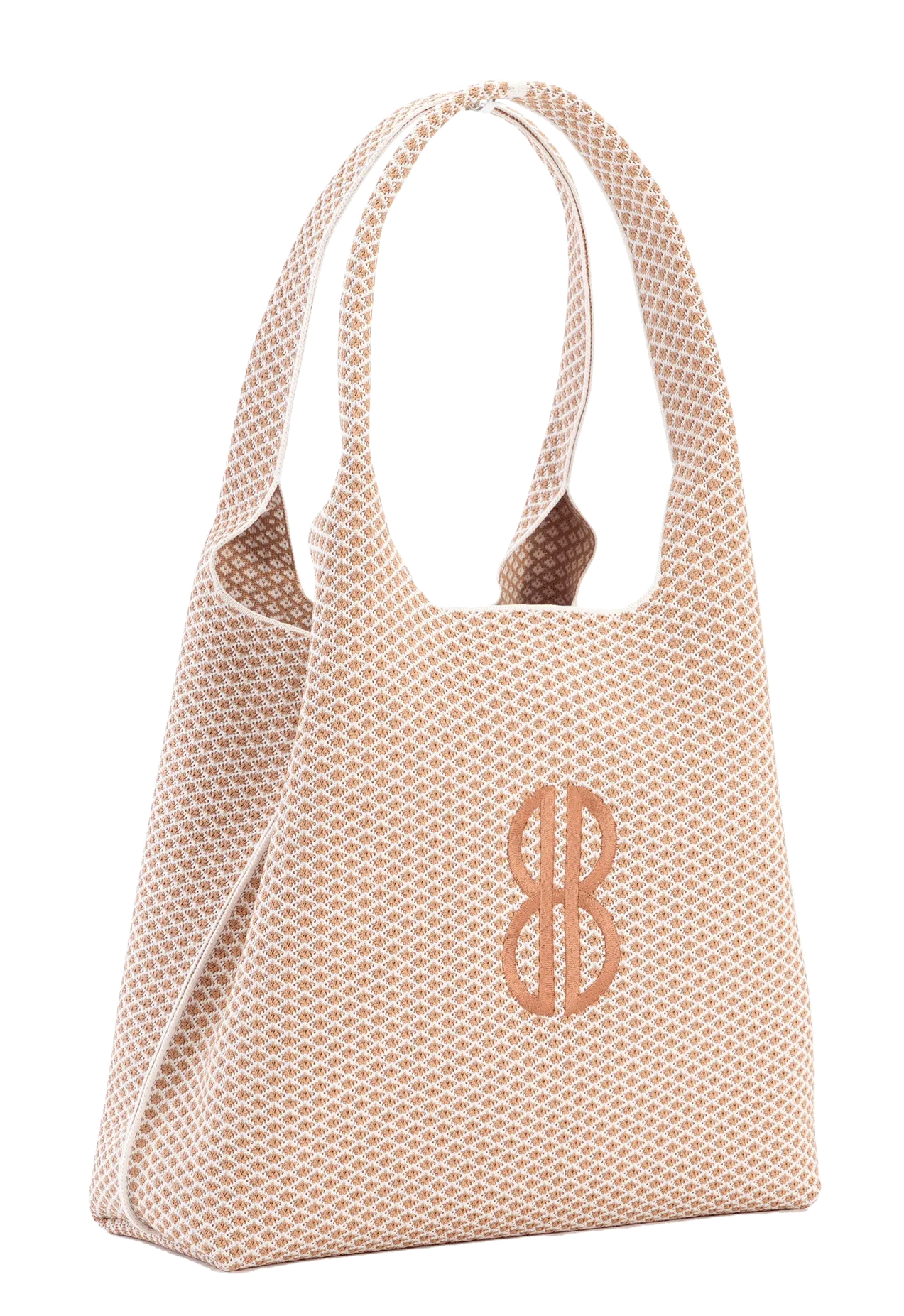 Sutton City Tote - Buckthorn Diamond Monogram / Detachable Metal Chain - Large Boho chic