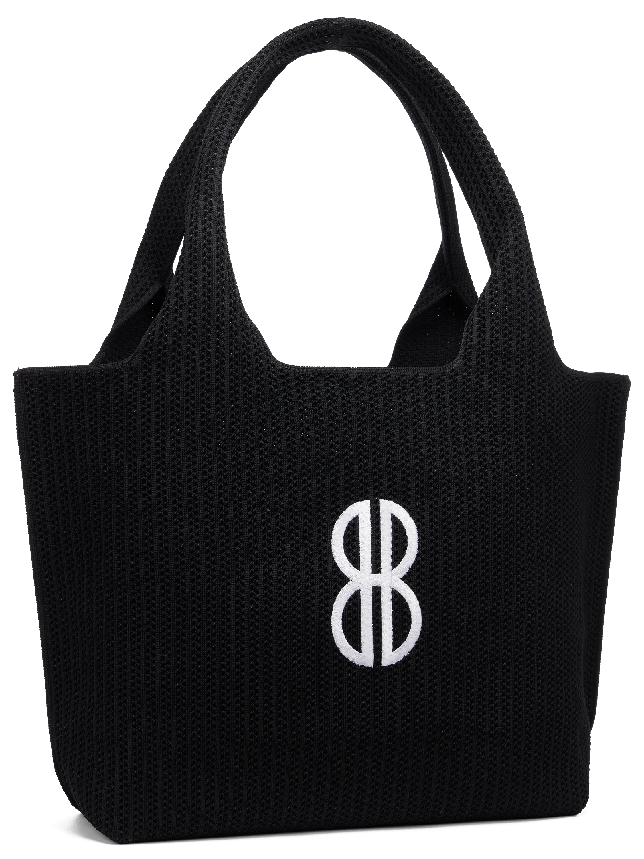 Business Meeting Sutton City Tote - Black Stripe Monogram - Large