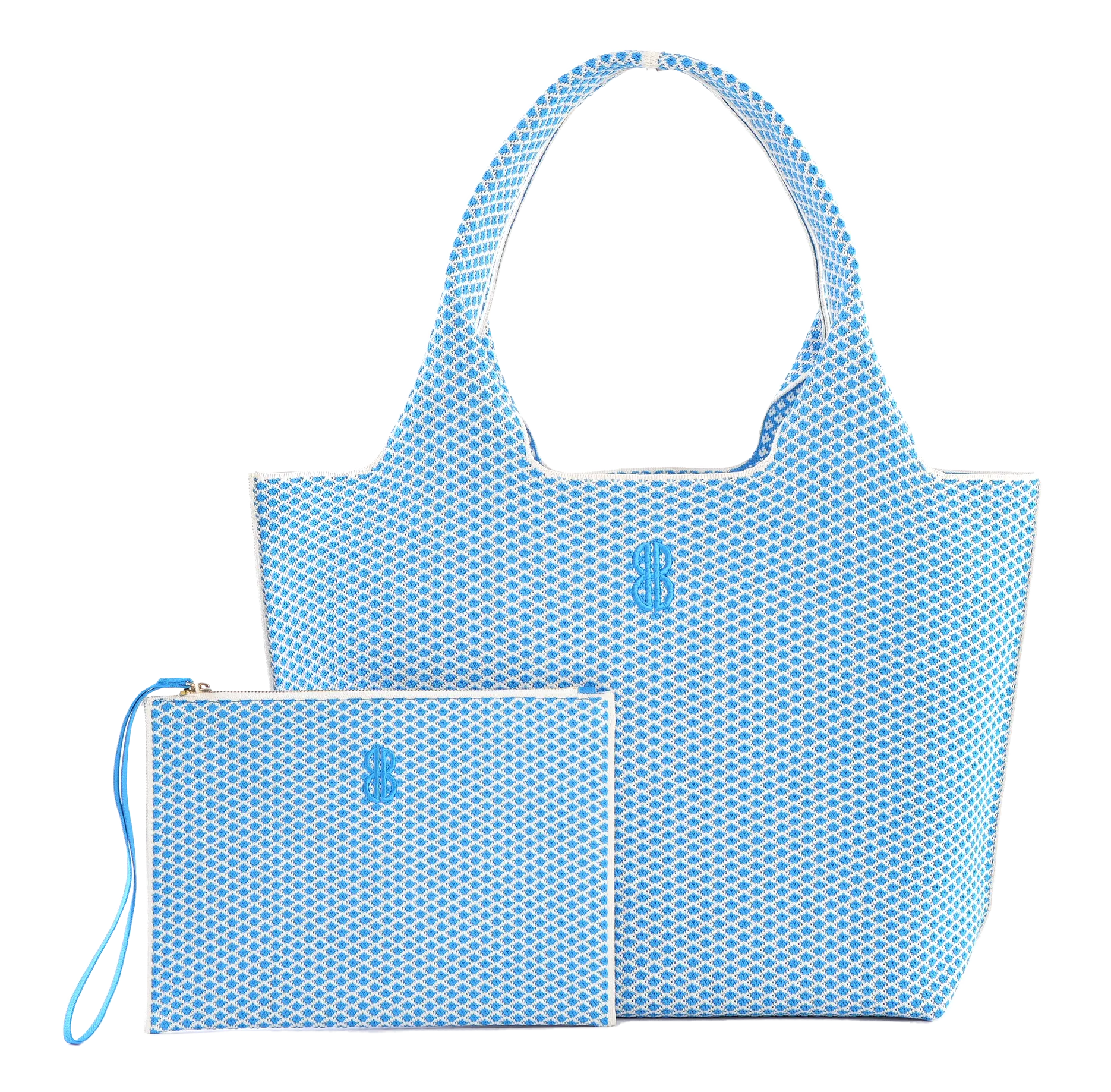 Sutton City Tote - Blue Diamond - Large Chic Minimalism