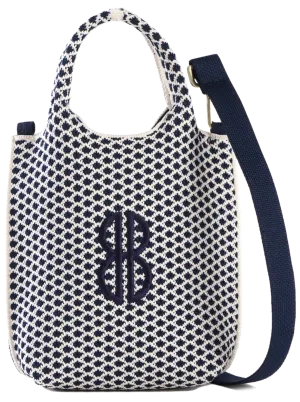 Sutton City Tote - Navy Diamond - Mini Daily Carry