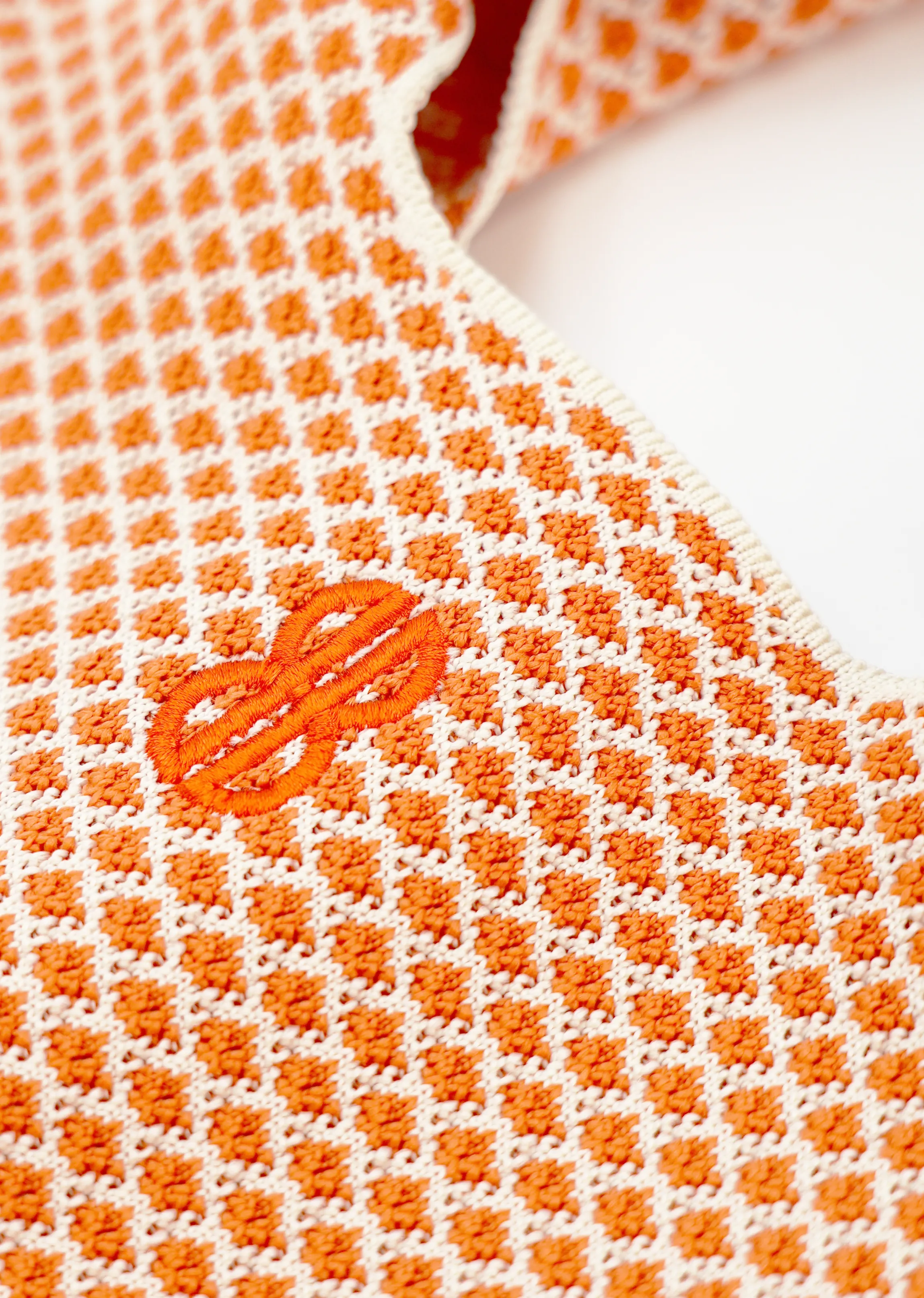 Comfort Fit Quilted Style Sutton City Tote - Orange Diamond - Small