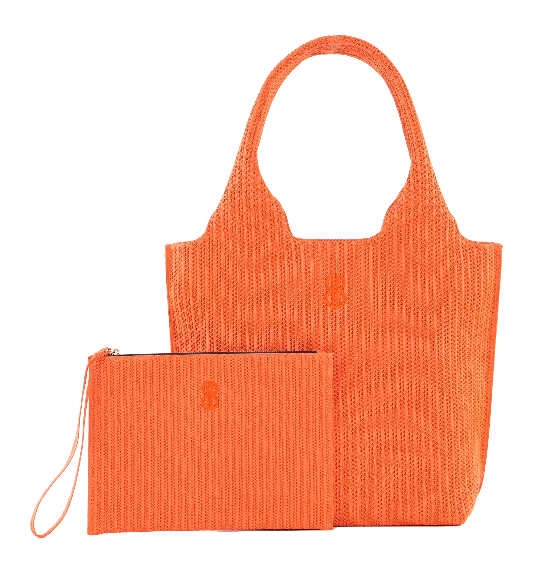 Sutton City Tote - Orange Stripe - Medium Everyday Portability Gym Style