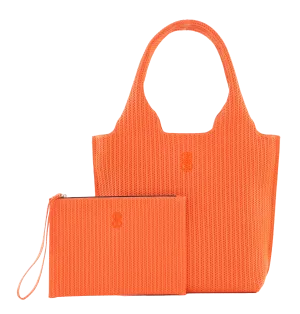 Sutton City Tote - Orange Stripe - Medium Everyday Portability Gym Style