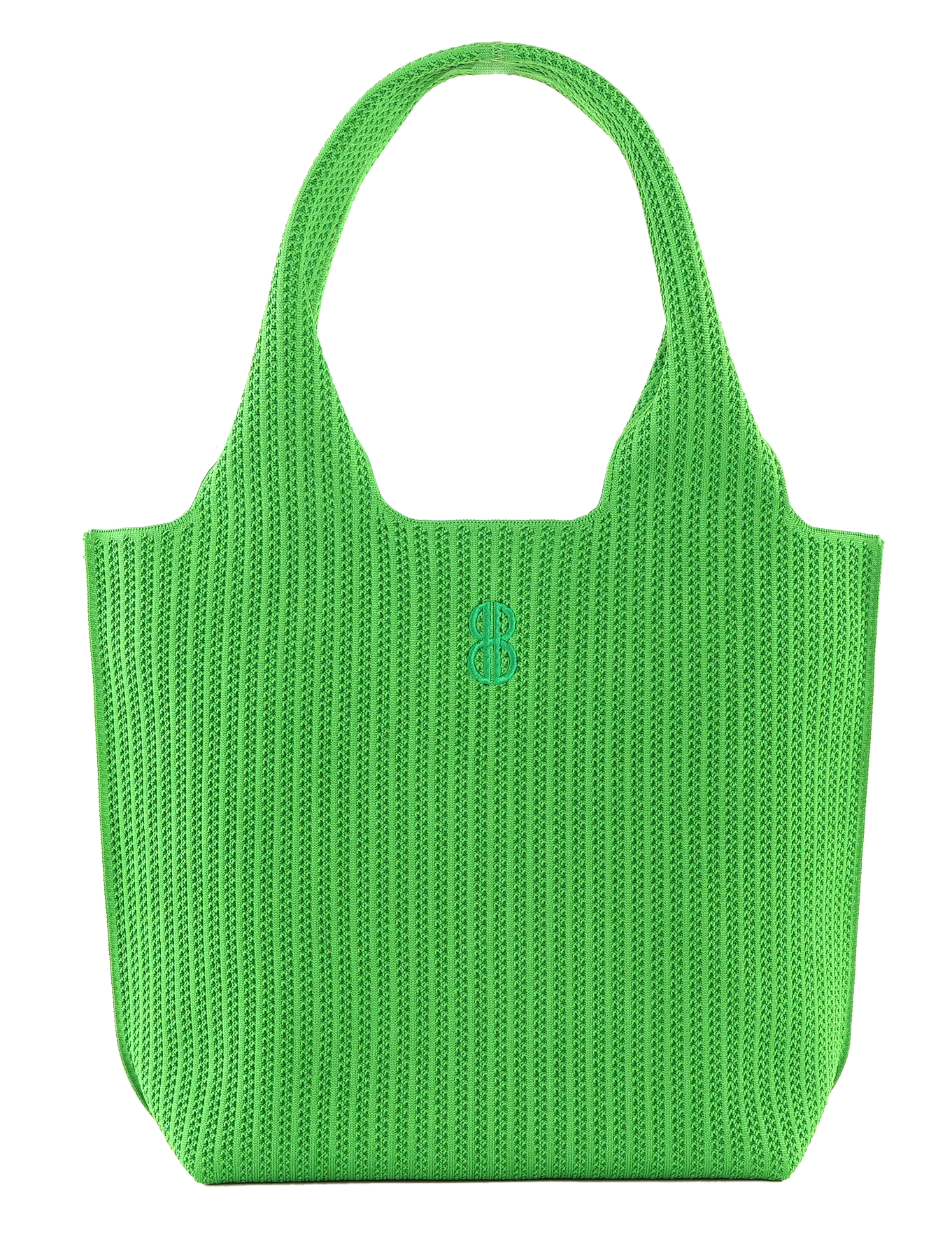 Water-resistant Sutton City Tote - Parakeet Green Stripe - Medium