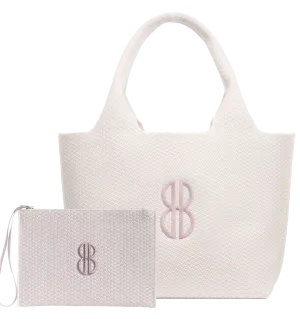 Sutton City Tote - Petal Pink Diamond Monogram - Large Smart Outfit Daily Errand