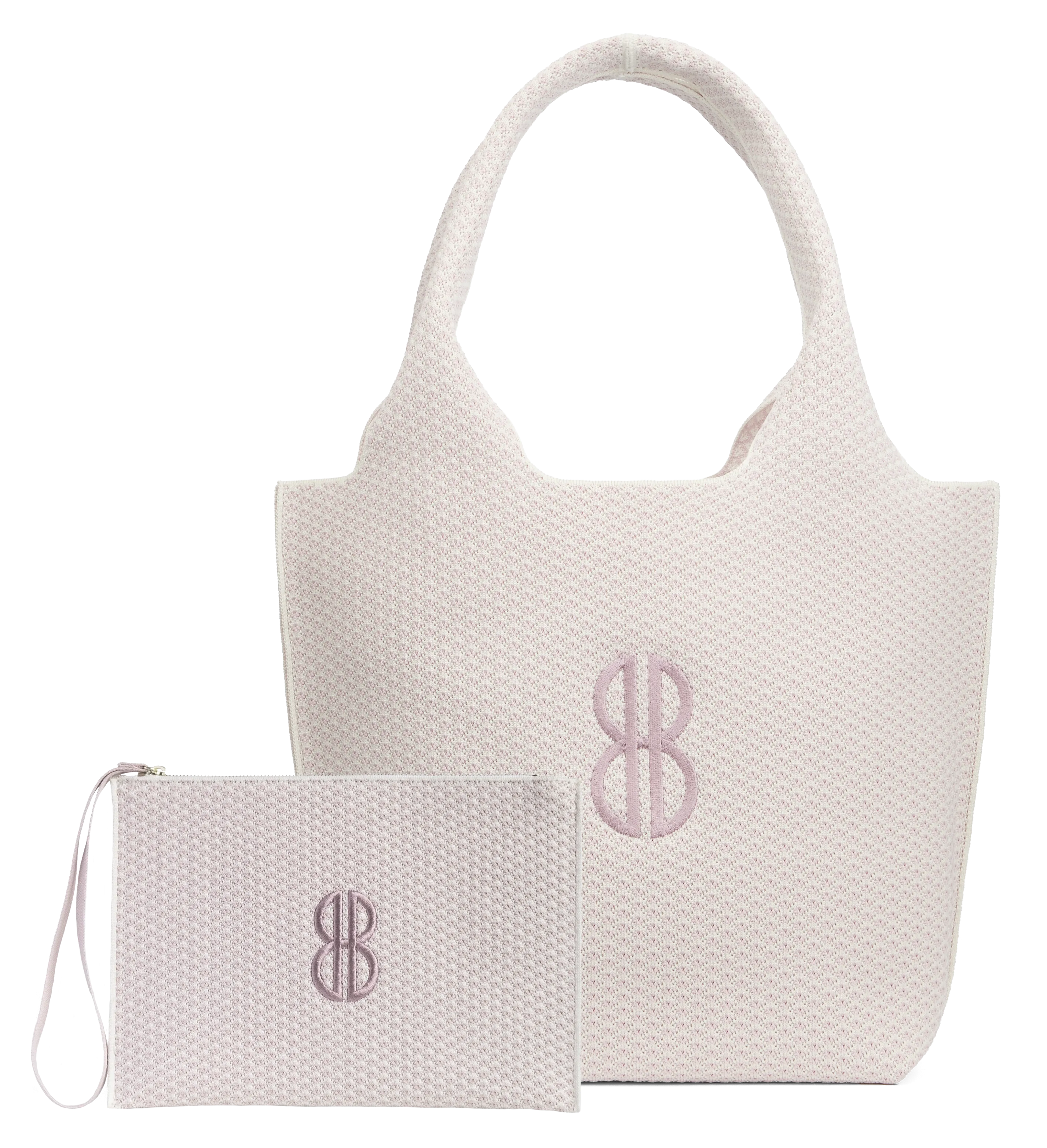 Sutton City Tote - Petal Pink Diamond Monogram - Medium Sustainable Material