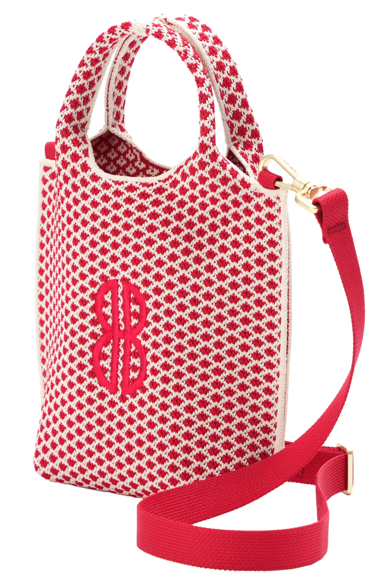 Sutton City Tote - Red Diamond - Mini Chic Minimalism