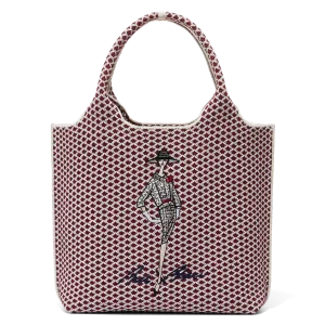 Sutton City Tote - Wine Diamond - Small Modern Design