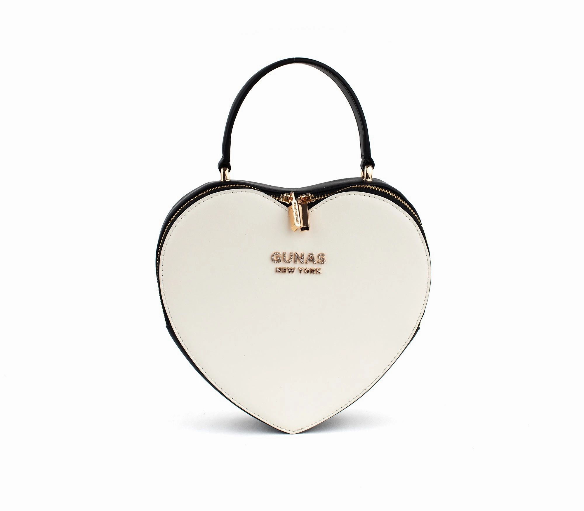 Sweetheart - Black & White Vegan Crossbody Bag Easy Access Classic Functionality