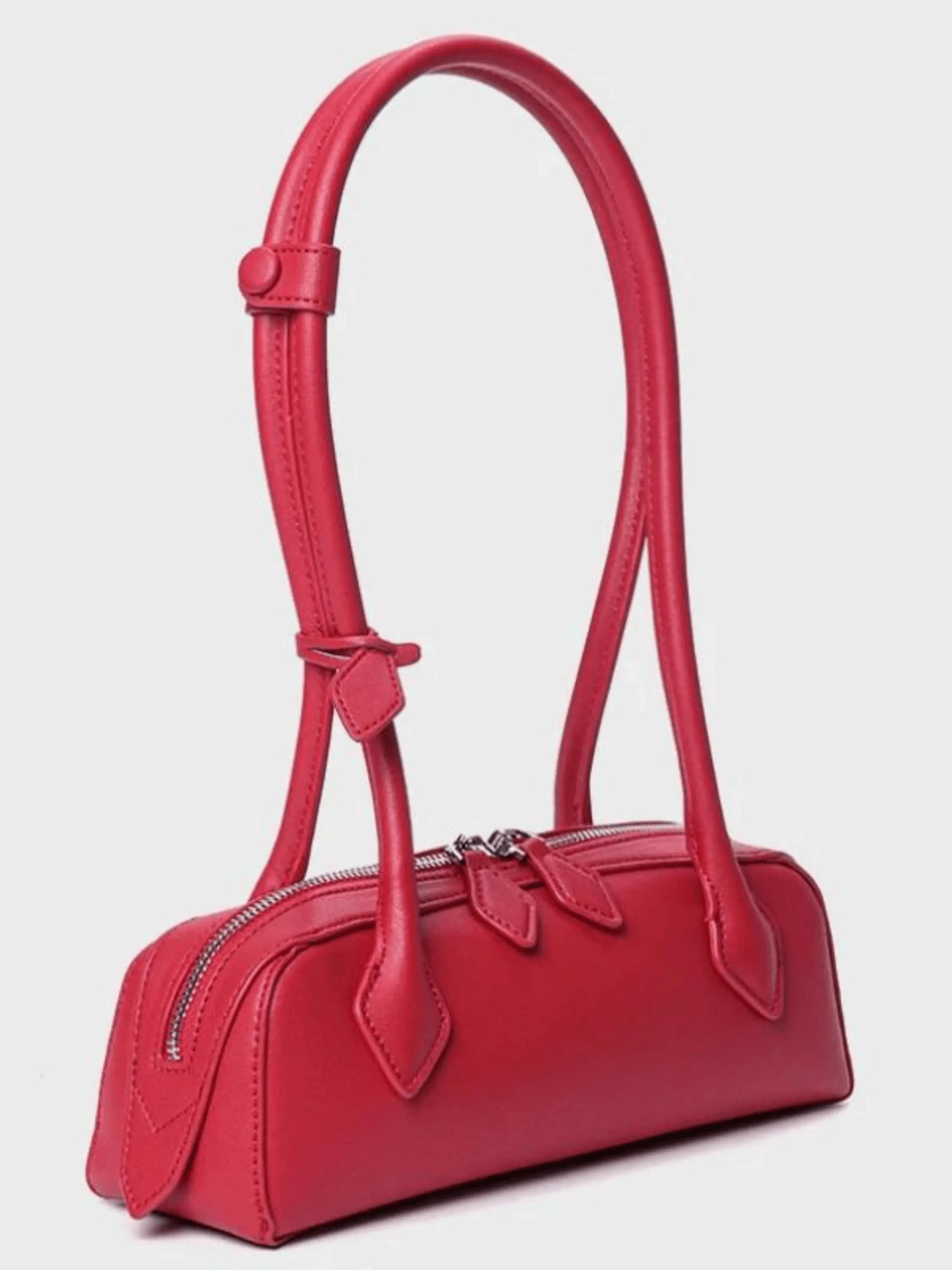 Boxy Form Timeless Everyday Tessaria | White Leather Shoulder Bag ?C Elegant & Minimalist