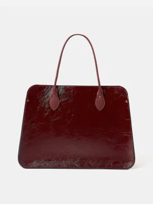 Weekend Adventure Fashion Outing The Work Bag - Oxblood Patent