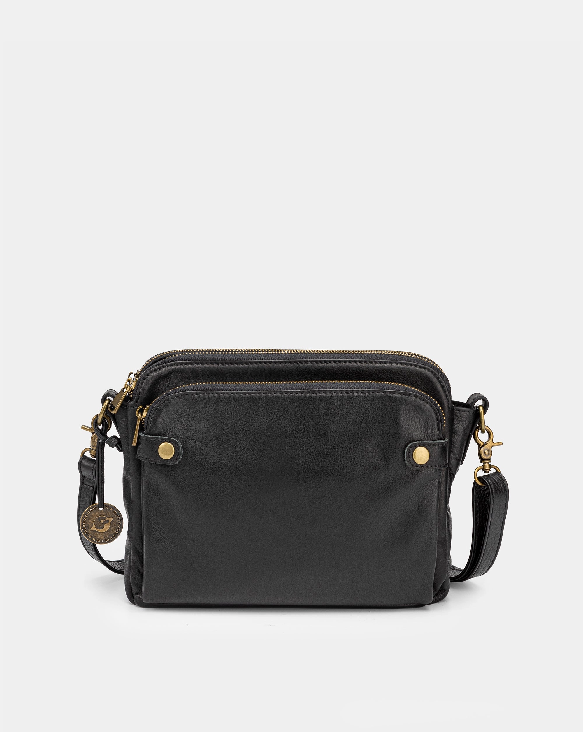 The Bali Three-Layer Leather Crossbody Shoulder & Clutch Bag 2.1L Compact Fit Everyday Utility