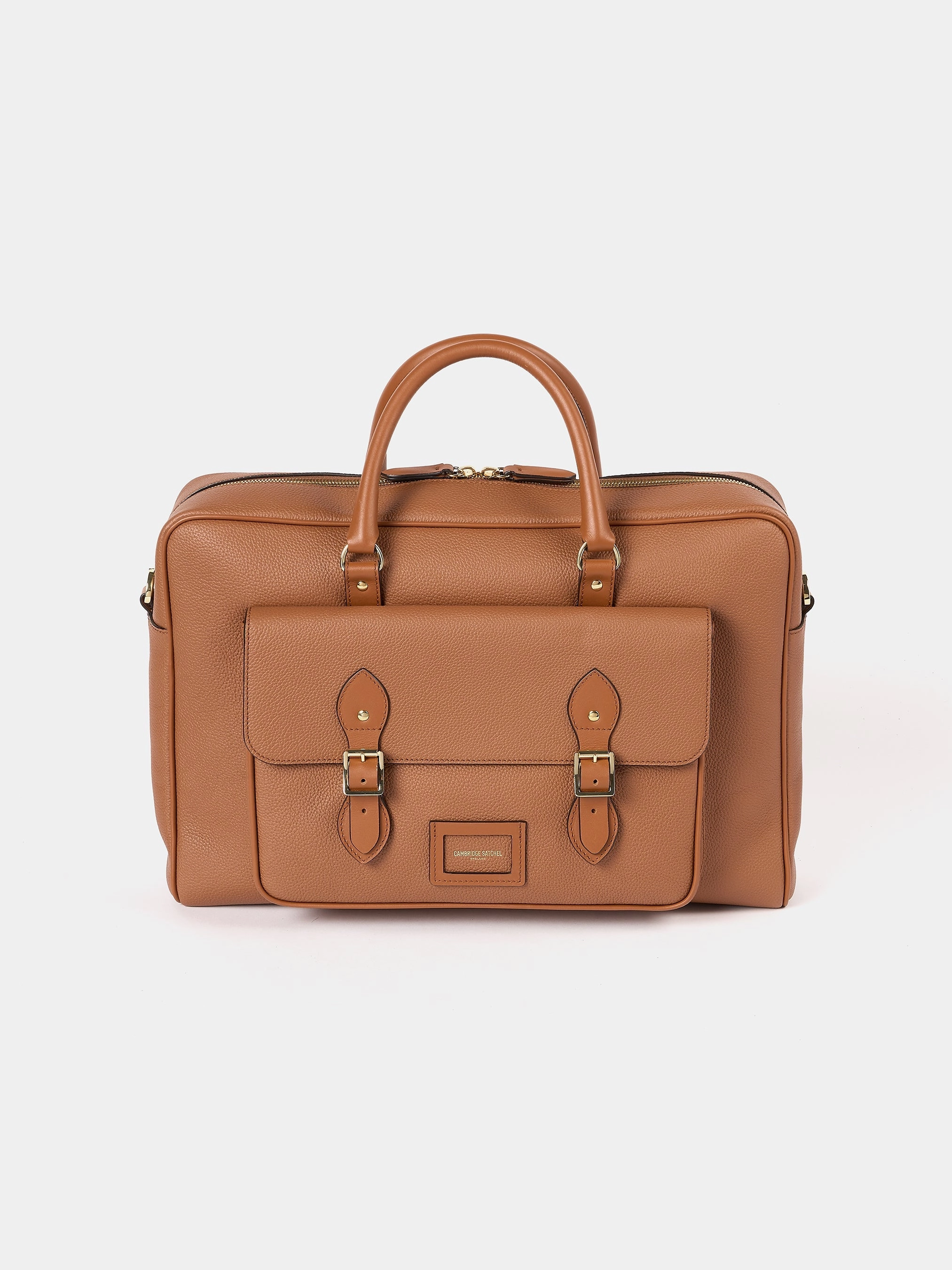 The Brief - Tan Calf Grain Work Supply Office Organizer