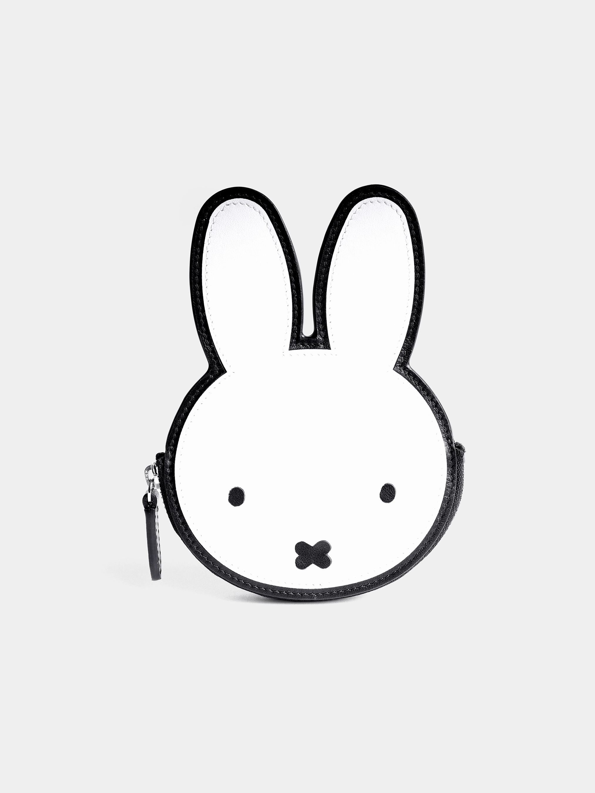 Stylish financial accessory Adventure Ready The Miffy Face Wallet - Black & Brilliant White