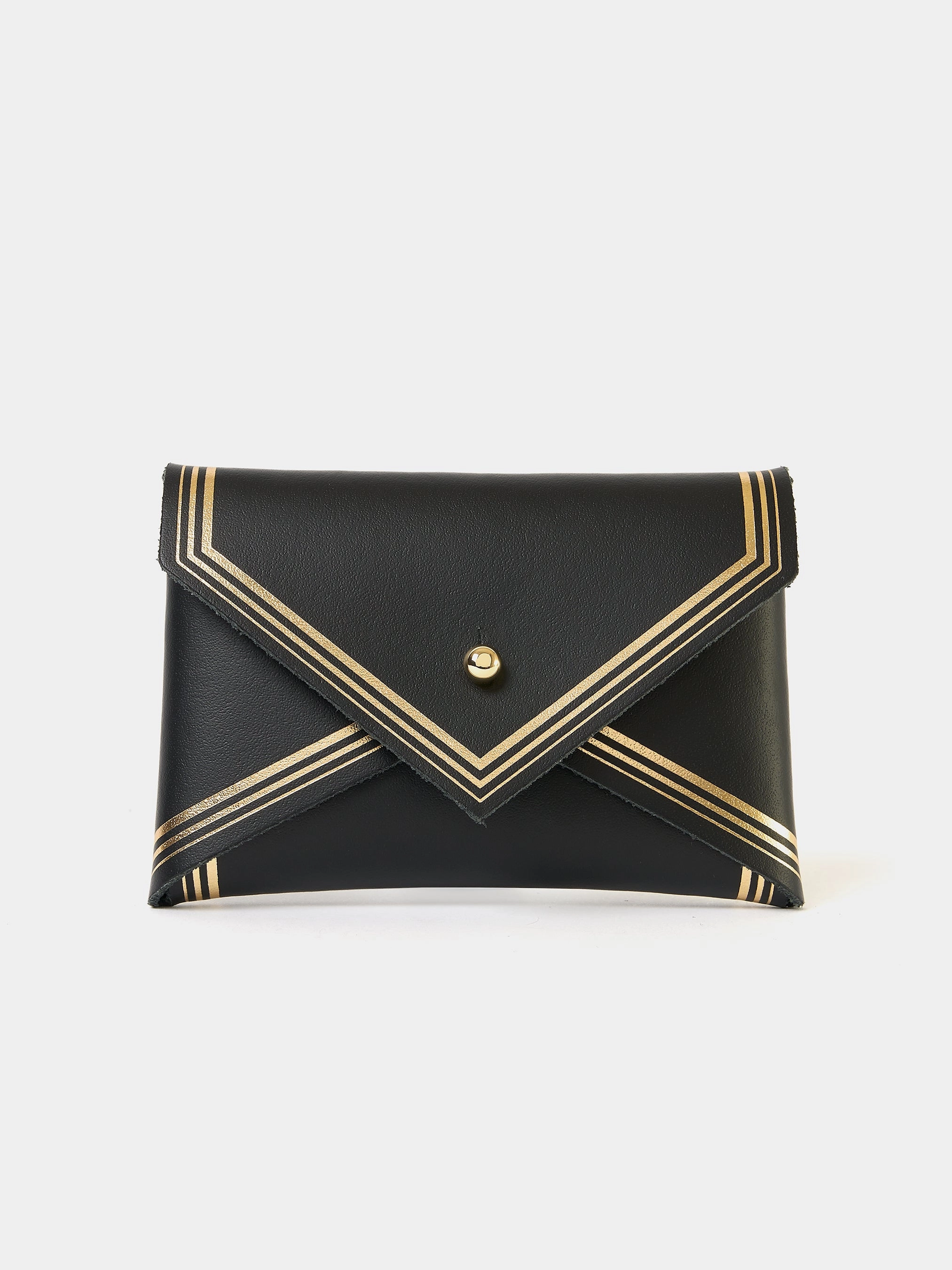 Stylish Practicality Professional Simplicity The Mini Purse - Black with Gold Foiling