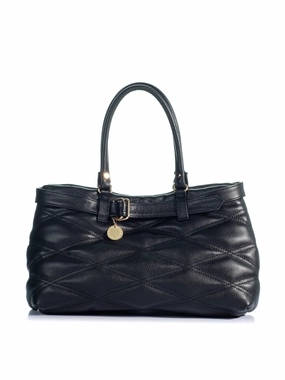 Minimal Carry Contemporary Touch The Pepper Black Quilted Leather