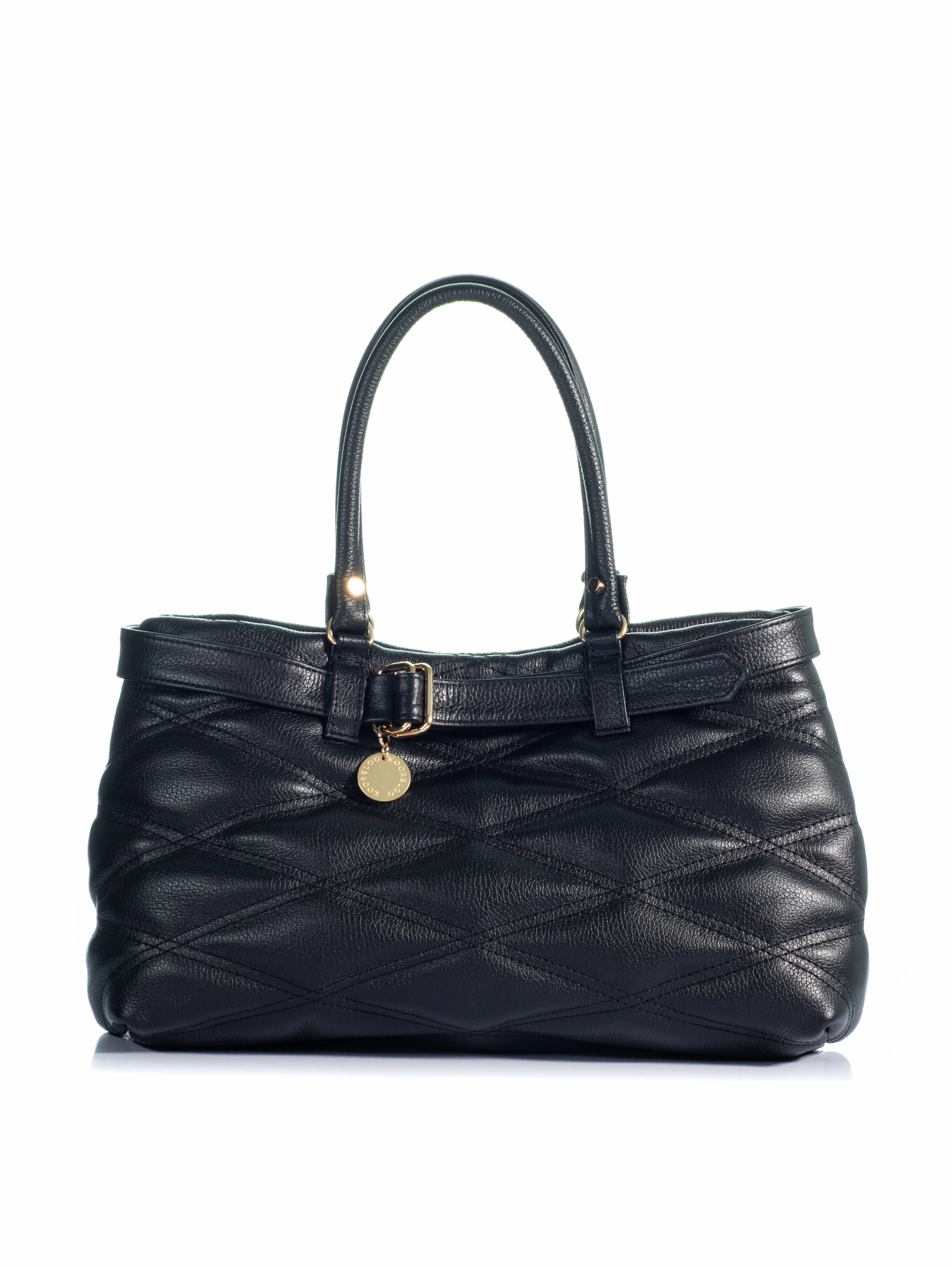 Minimal Carry Contemporary Touch The Pepper Black Quilted Leather