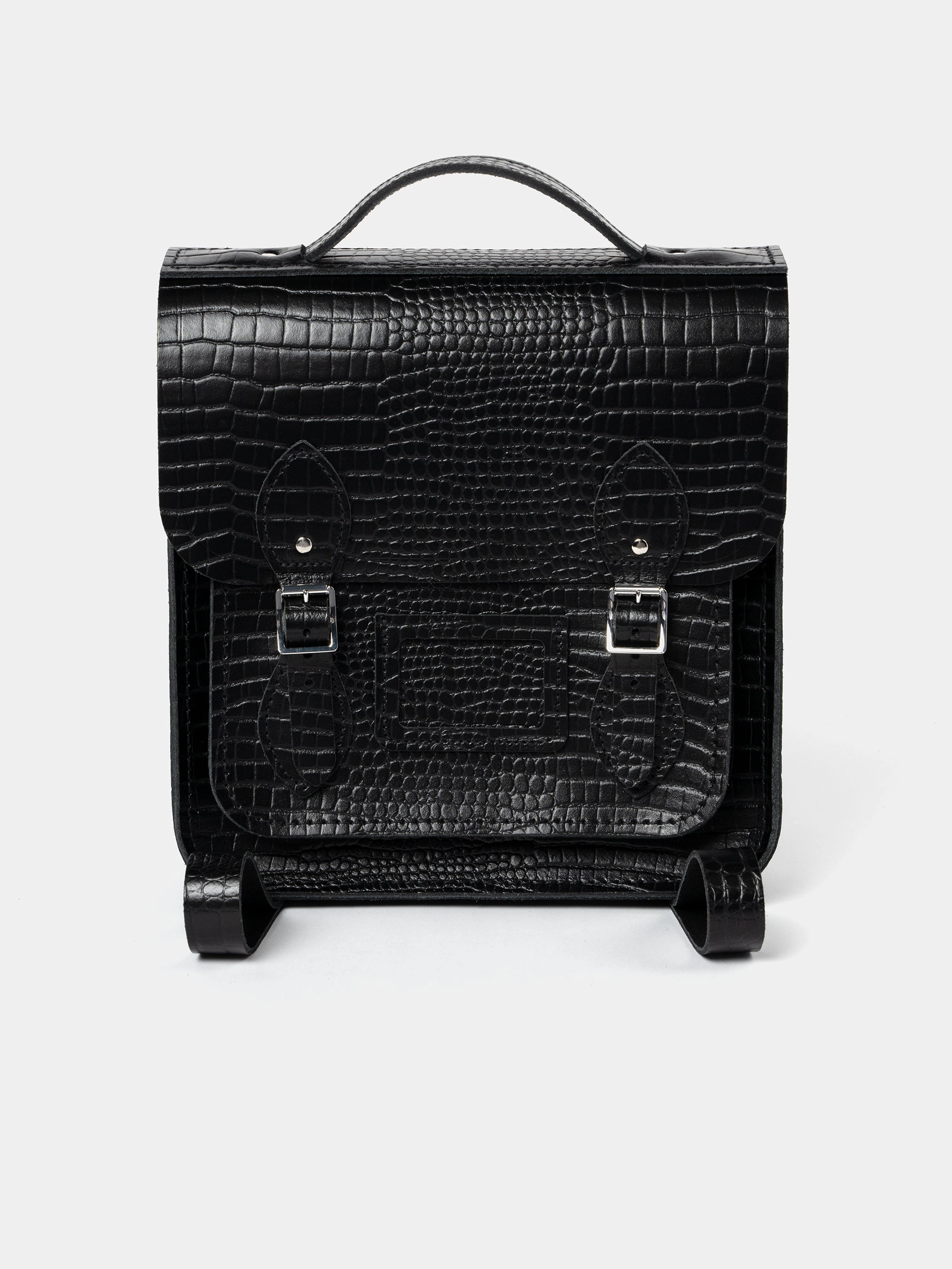 Modern Accessory The Small Portrait Backpack -  Black Croc