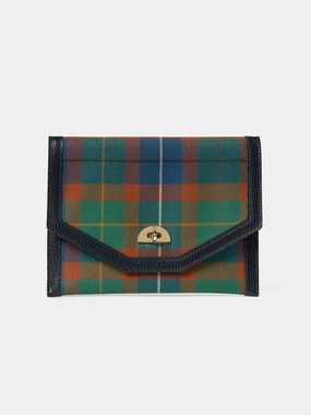The Twist Lock Pouch - Amnesty International Tartan with Navy Celtic Grain Modern Adventure